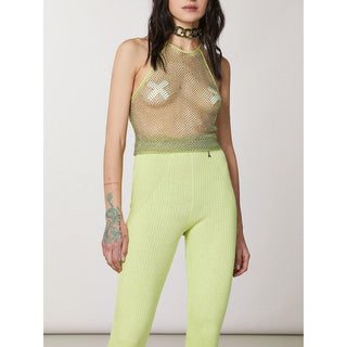 Yellow Polyester Tank Tops