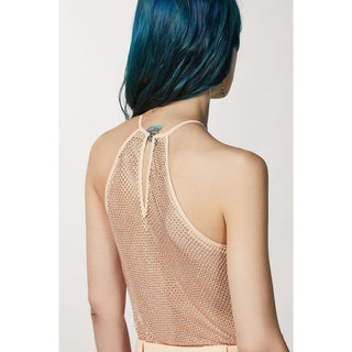 Camisetas sin mangas de poliéster rosas