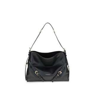 Handtasche aus schwarzem Kalbsleder (Bos Taurus)