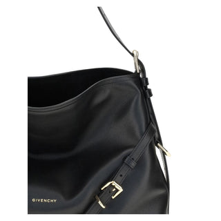 Bolso de mano de cuero de becerro negro Bos Taurus