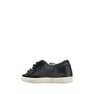 Black Calf Leather Bos Taurus Sneakers