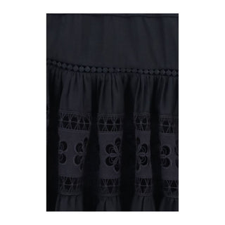 Black Cotton Casual Dress