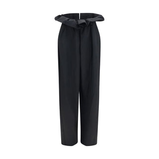 Black Wool Oves Aries Casual Pants