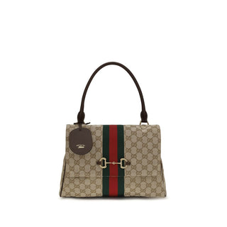 Beige Polyester Handbag
