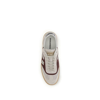 Zapatillas bajas de cuero de becerro Bos Taurus beige
