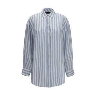 Blue Silk Shirt