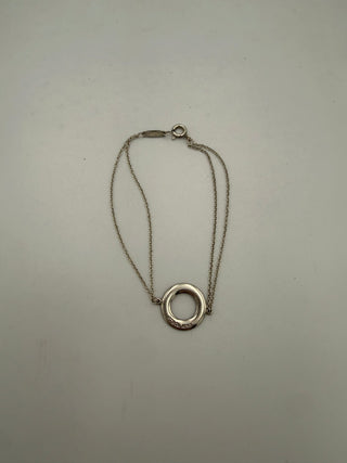 TIFFANY & CO. Silver Bracelet with Double Chain