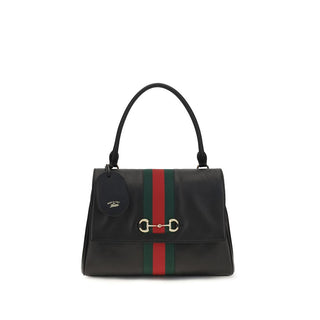 Bolso de mano de cuero de becerro negro Bos Taurus