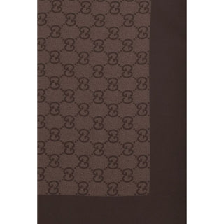 Brown Silk Foulard