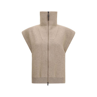 Cárdigan de cachemira beige
