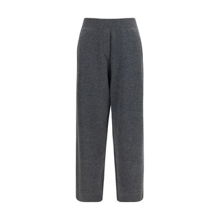 Gray Cashmere Casual Pants