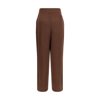 Brown Cashmere Casual Pants