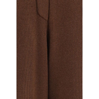 Brown Cashmere Casual Pants