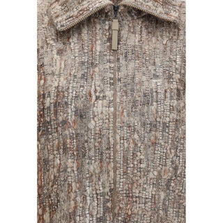 Beige Mohair Cardigan