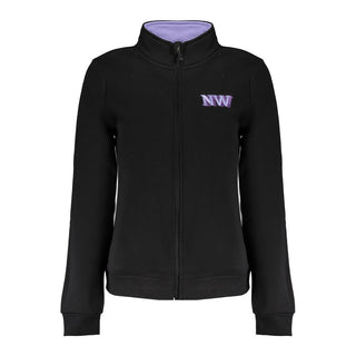 Sudadera de algodón negra para mujer
