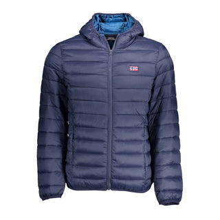 Chaqueta azul de poliamida para hombre