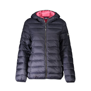 Chaqueta negra de poliamida para mujer