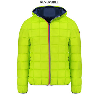 Blue Polyamide Men Jacket