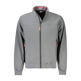 Chaqueta gris de poliéster para hombre