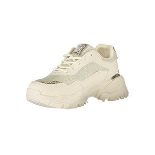Zapatillas beige de poliéster para mujer