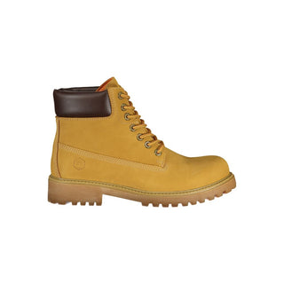 Bota amarilla de cuero para hombre
