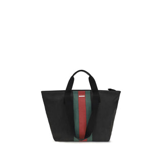 Black Fabric Shoulder Bag