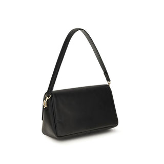 Black Calf Leather Bos Taurus Shoulder Bag
