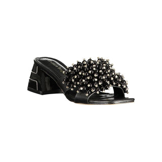 Black Polyurethane Women's Sandal
