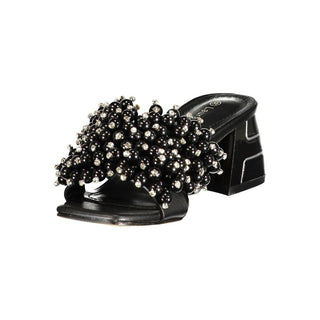 Black Polyurethane Women's Sandal