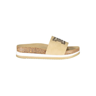 Beige Polyurethane Women's Slipper