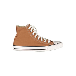 Zapatilla marrón de tela para mujer