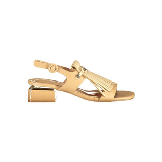 Beige Polyurethane Women's Sandal