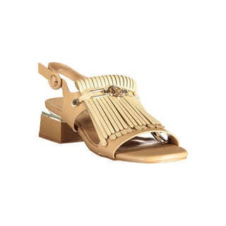 Beige Polyurethane Women's Sandal