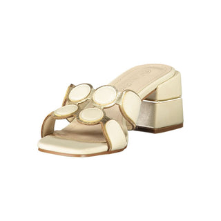 Beige Polyurethane Women Sandal