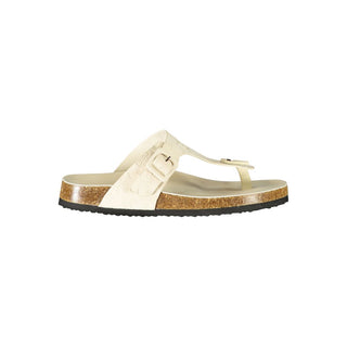 Bianco Poliuretano Donna Ciabatta for Effortless Elegance