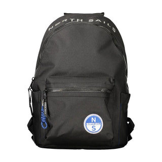 Nero Polyester Uomo Backpack with Versatile Design