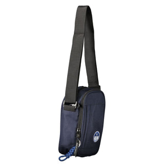 Blue Polyester Men's Bag