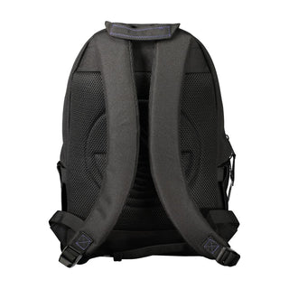 Nero Polyester Uomo Backpack with Versatile Design