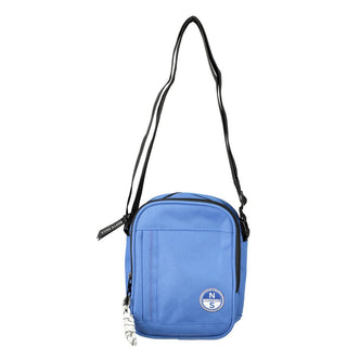 Blue Polyester Men's Bag