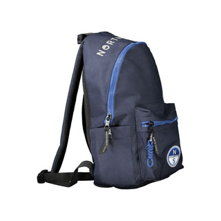 Mochila azul de poliéster para hombre