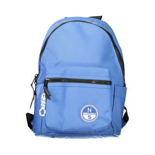 Blue Polyester Men's Backpack