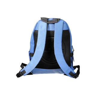 Blue Polyester Men's Backpack