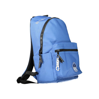 Blue Polyester Men's Backpack