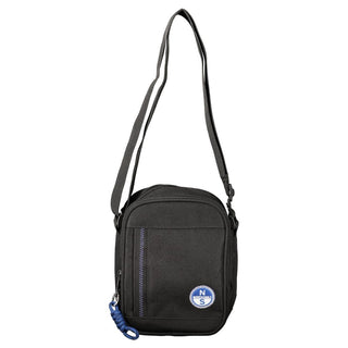 Black Polyester Men's Shoulder Bag