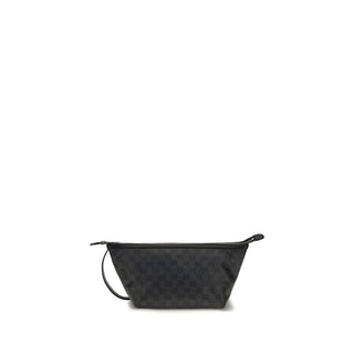 Black Cotton Clutch Bag