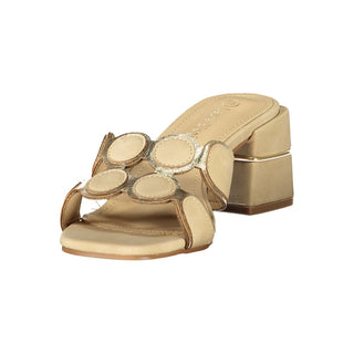 Beige Polyurethane Women's Sandal