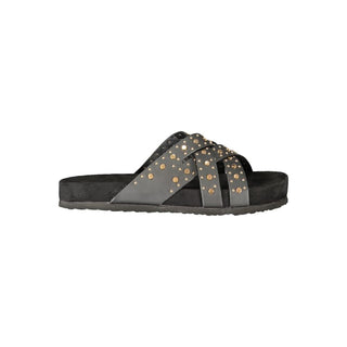 Black Polyurethane Women's Sandal