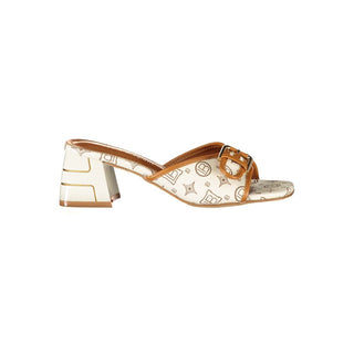 Beige Polyurethane Women's Sandal