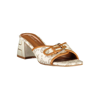 Beige Polyurethane Women's Sandal