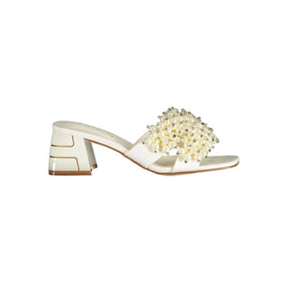Bianco Poliuretano Donna Sandal
